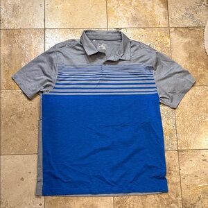 Under Armour Blue and Gray Polo Shirt